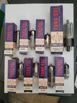 Lot Of 8 Vtg Tung-sol Vacuum Tubes Nos In Boxes (see Pic For Model #s) Untested. Fixed Price $45.00.