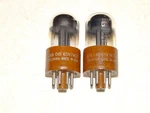 2 X 6SN7WGT Sylvania Tubes*mil Specs*super Strong Matched Pair*support ROD*#7. Fixed Price $150.00.