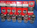 6PCS Nib Rca 6U8A Black Plate Tubes (6GH8 6AX8 ECF82 6KD8 5KD8). Fixed Price $44.99.