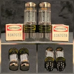 Raytheon Hitachi 6SN7GTB Tube 1975 Low Noise Gray Ladder Perfect Matched Set Nib. Fixed Price $137.25.