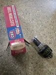 Raytheon 6SN7 Gtb Tube Chrome Sided Halos Black Ladders Mint. Fixed Price $20.00.