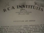 1930 Full Rca & Marconi Institute Tube Type Radio Repair Course. Fixed Price $24.99.