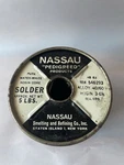 Nassau Pure White Rosin Core Solder 5LBS 40/60 Dia. 070 Western Electric At&t. Fixed Price $225.00.
