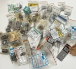 Nos Electronics Sockets Transistors Plugs Motorolla Nte Amphenol Ecg Sgs. Fixed Price $50.00.
