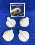 WB03X21352 Ge Stove Burner Control Knobs White Set Of 4. Fixed Price $10.00.
