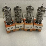 Ge & Lindal 12AV7 Vacuum Tubes Set Of 4 Nos. Fixed Price $35.00.