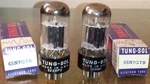 Usa Tested Nos Closely Matched Pair Tungsol 6SN7GTB Tall Glass Tube TV7 Lot 1A. Fixed Price $149.95.