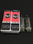 Matched Pair Rca 6CG7 Black Plate Vintage Premium Audio Vacuum Tubes 10.9387. Fixed Price $129.95.