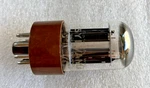 Sylvania Gold Brand 6SN7WGT Black Plates Brown Base Tube Tests Strong. Fixed Price $39.99.