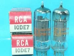 Rca 10DE7 Tube Matched Pair Black Plate Nos Nib 1960S. Fixed Price $19.88.