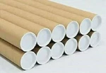 10 2" X 24" Cardboard Shipping Mailing Tubes Cores With End Caps. Fixed Price $23.95.