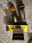 2 Sylvania 5R4GYB Rectifier Tubes Black Plates. Fixed Price $21.75.