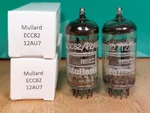 Pair Of Mullard (ge Lbl) 12AU7 ECC82 GF2 1965/66 Vacuum Tubes #2 - 10% Matched. Fixed Price $150.00.