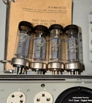 1950S Quad Amperex/mullard Metal Base EL34 Tubes TV7 Tested Nos Levels (49-52). Fixed Price $1850.00.