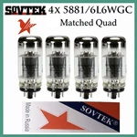 New 4X Sovtek 5881 / 6L6WGC Matched Quad Quartet Four Tubes Free Ship. Fixed Price $119.95.