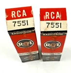 Lot 2 Vintage Rca 7551 Vacuum Tube Untested-estate. Fixed Price $25.89.