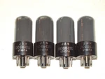 4 X 6V6GT Rca TUBES*VT-107A=MILITARY*SMOKED Glass*super Strong Matched QUAD*#9. Fixed Price $225.00.