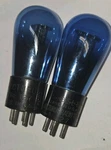 Pair Blue Arcturus 127 Radio Amp Vacuum Tubes Tested Nice!. Fixed Price $39.75.