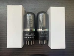 Platinum Matched Pair Of WW2 Sylvania Jan-chs 6V6GT / VT-107A Smoked Glass Tubes. Fixed Price $89.99.