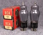 (2) Nos/nib Rca 6F8G Black Plate Tubes Full Mica Smoked Glass Test 122%+. Fixed Price $139.99.