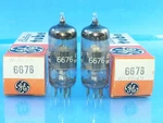 Ge 6676 6CB6 Tube Nos Nib Black Plate Valve Matched Pair. Fixed Price $9.88.