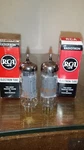 Closely Matched Pair Rca 12BH7A Grey Plate Getter Usa Tube TV7 Tested Lot A+. Fixed Price $109.95.