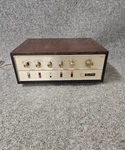 Fisher X-100-C Tube Amp With Custom Wood Restored. Fixed Price $1200.00.