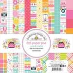 Doodlebug Double-sided Paper Pad 6"X6" 24/PKG-CUTE & Crafty, 12 DESIGNS/2 Each. Fixed Price $11.47.