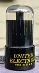 1940'S Mil Spec VT229 United Electronics 6SL7GT Tube Black Glass Strong Balanced. Fixed Price $49.00.