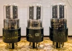 50'S 6SN7 Sylvania, Philco, Alladan 2 Hole Black Plate Bad Boy Tubes Tested. Fixed Price $89.00.