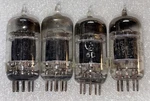 4- Sylvania 5751 3X Mica Black Plate Square Getter Vacuum Tubes TV7 Test Strong. Fixed Price $195.00.