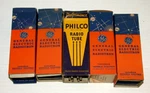 5 General Electric & Philco Unused -untested Factory Sealed Radio Tubes. Fixed Price $64.75.