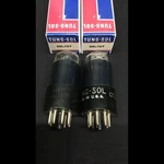 Matched Pair Tung Sol 6SL7GT Ctl Vt 229 Black Glass Plate Vacuum Tubes K.9696. Fixed Price $169.95.
