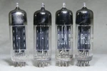 Matched Quad Rca 6X4/EZ90 Black Plate Angled Square Getter Made In Usa Strong. Fixed Price $40.00.