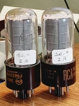 Rca 6V6GT Dual Bottom Getters Matched Pair MAXIMATCHER2 Tested (2)TUBE Lot. Fixed Price $99.99.