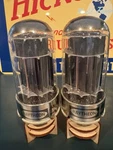 Matched Pair 1969 Raytheon Jan 6080WB Black Plate Tubes 539C Test Nos. Fixed Price $44.99.