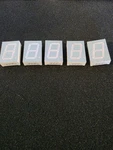 Lot Of 5 Lumex LDS-CA14RI Seven Segment Display Led. Fixed Price $11.99.