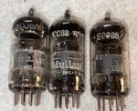 3- Mullard 6DJ8 ECC88 Vacuum Tubes TV7 Tested Strong. Fixed Price $90.00.