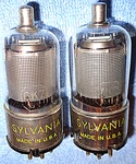 2 Sylvania 6K7GT Vacuum Tubes - 1940'S Rf Pentodes For Vintage Am Radios. Fixed Price $15.00.