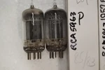 2X Rca 5963 Black Plate Getter Pair Matched 1957 Tested Tubes 12AU7. Fixed Price $35.00.