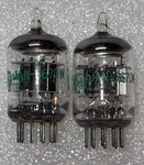 Pair JAN-5670W 2C51 396A Tubes Black Plates Disc Getter Nos Multiple Avail. Fixed Price $25.00.