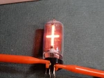 Burroughs B5856S Nixie Tube Qty 1 Nos Case Packed Indicator +/- Only. Fixed Price $20.00.