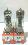 2 Matching 6X4 EZ90 Getter Vacuum Tubes Tested New On Calibrated Tv 7 !!. Fixed Price $19.95.