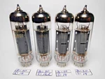 4 Pcs New 6P15P-EV/ EL83 Gold Grid Tubes, Matched Quad, Same Date. Fixed Price $21.00.