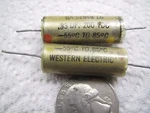 One Western Electric 0.33 Uf 200V Low Esr Paper In Oil Capacitor. Fixed Price $31.47.