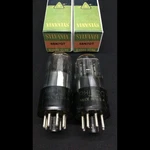 Matched Pair Sylvania (philco) Bad Boy 3 Hole 6SN7GT Audio Vacuum Tubes K. 9724. Fixed Price $164.95.