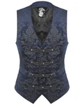 Punkrave Blue Gothic Vampire Vintage Palace Printing Western Style Vest Y-452. Fixed Price $73.99.