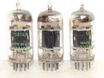 3 Nos Tubes Trio Sylvania 5814A ECC82 12AU7 6189 Tripple Mica Getter 1950'S. Fixed Price $150.00.