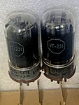 Nos Match Pair VT-231 6SN7 Oval Mica Tungsol Tubes 1940'S Usa Made 5692 B65 Rare. Fixed Price $750.00.