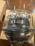 1941 VT-118 832 Tube Ken-rad For Bendix Radio Division Us Army Signal Nos Nib. Fixed Price $11.50.